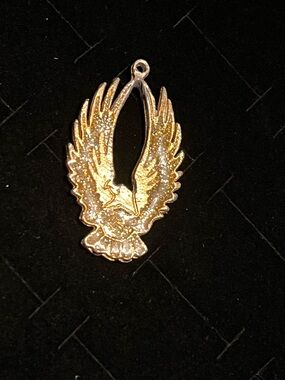 Gold toned Eagle Wing Pendant Necklace - Women Jewelry